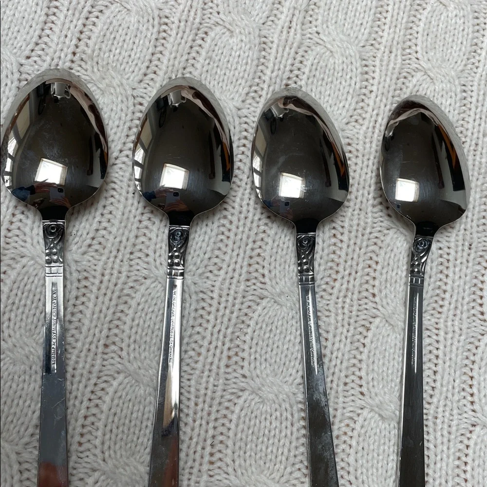 Oneida Northland Brookwood 4 tablespoon set. W.M. Dalton Stainless Flatware.